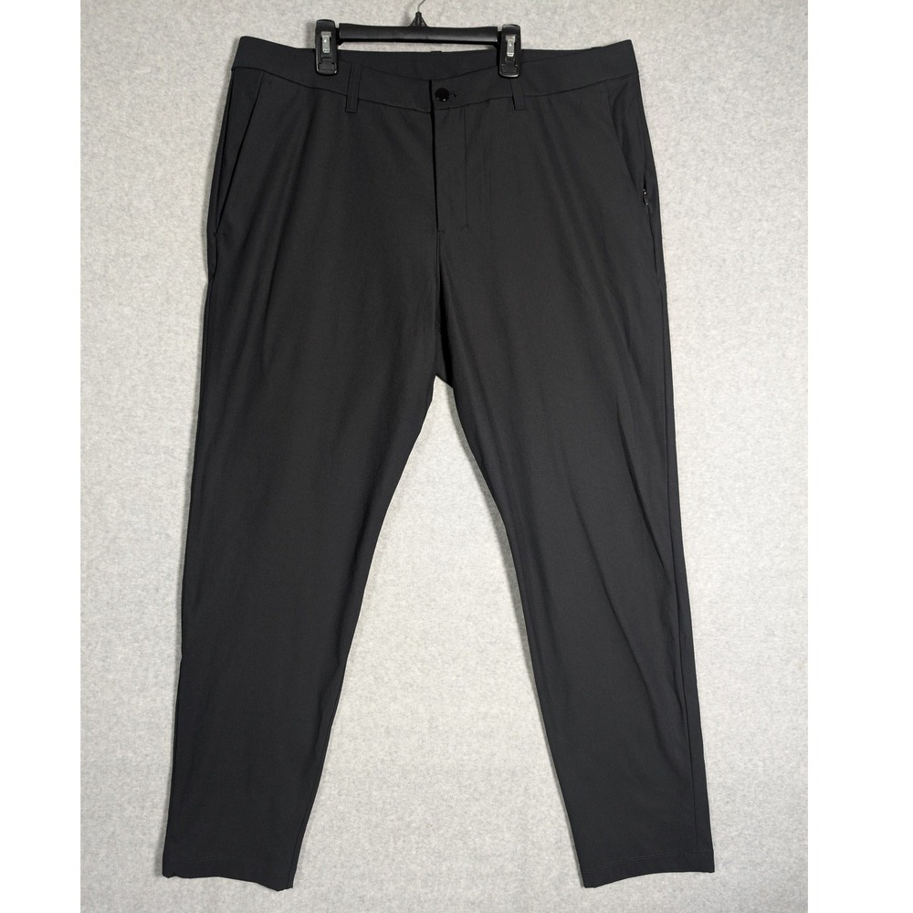 Lululemon Commission Pant ABC Slim Trouser Mens 38 Athleisure Black LM5AO4S